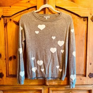 Cashmere Wool Heart Valentine’s Day Sweater Date Night Love